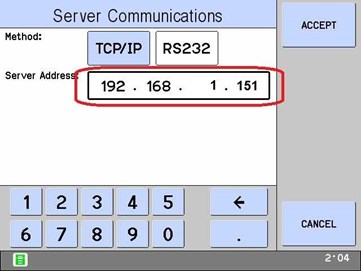 Configuración IP del AT5600