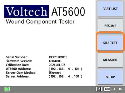 AT5600 Self test